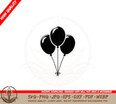 Balloon Bunch SVG Cut File Bundle Balloon SVG Party SVG Birthday SVG Cricut Silhouette Digital Download